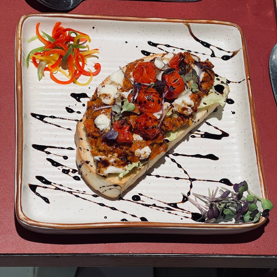 Roasted summer harvest toast