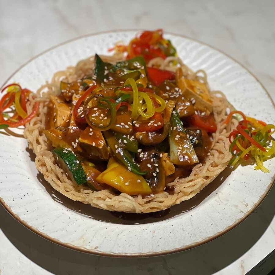 Korean noodle nest